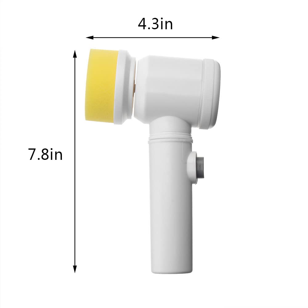 Electric Spin Scrubber with 3 Replaceable Brush Heads, Power Portable Cordless Rechargeable Cleaning Brush for Cleaning Bathroom, Tile, Tub, Floor, Sink, Window, Wall